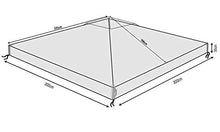 QUICK STAR Telo Protettivo per Gazebo, 3 x 3 m, Impermeabile, Trasparente