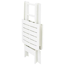 Oushome Tavolo da Giardino Bianco 79x72x70 cm Plastica