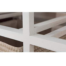 XiuHUa Comodino Moderno in Legno massello con cassettiera in Paglia di Corallo Mobili da Camera da Letto (Size : 3 Layer)