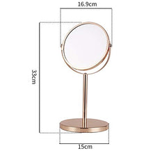LXRZLS Bagno Specchio per Il Bagno con Specchio Specchio Verticale a Doppia Faccia 2 Volte Lente di ingrandimento può Essere ruotata per Regolare Il Tavolo da toeletta