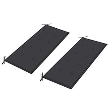 vidaXL Panca da Giardino con Cuscino Antracite 240 cm Massello di Teak