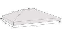 QUICK STAR Gazebo Cover Protettiva 3 x 4 m Impermeabile Protezione dagli Agenti atmosferici Trasparente