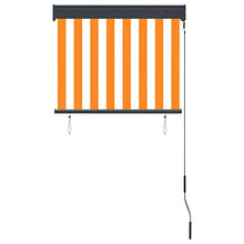 vidaXL - Tenda avvolgibile per esterni, 80 x 250 cm, colore: Bianco/Arancione