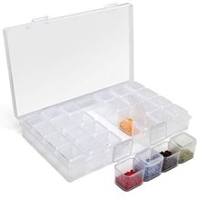 iGadgitz Home U7112 Scatola per Diamond Painting (28 slot) Storage Box Organizer Plastica Ricamo -Trasparente -1 Scatole