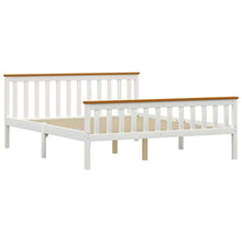 FAMIROSA Giroletto con 2 Cassetti Bianco in Massello di Pino 160x200 cm-0436
