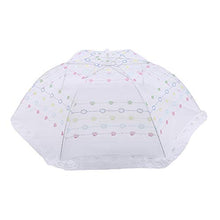 JIUZUI - Copertura per alimenti in rete, pieghevole, per picnic, campeggio, colore: Bianco