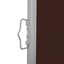 Tenda da sole laterale allungabile, marrone, 140 x 600 cm
