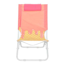 Spiaggina con poggiatesta imbottito Rosa