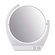 Specchio cosmetico con luce a LED, specchio da trucco con luce a LED, girevole a 360°, in ABS