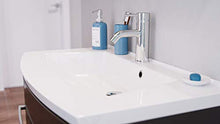 Set di mobili da bagno Malema in antracite con frontale arrotondato 3 pz.