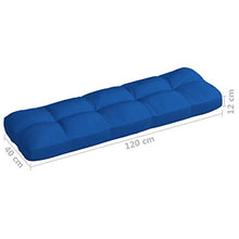 vidaXL Cuscini per Divano Pallet 2 pz Blu Reale
