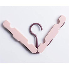 Rlmobes - Appendiabiti pieghevole, multifunzione, portatile, da viaggio, pieghevole, colore: Rosa