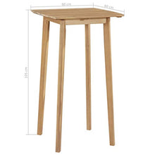 FAMIROSA Set da Pranzo da Giardino 5 pz in Legno Massello di Acacia-4221