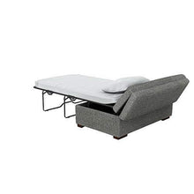 Marchio Amazon - Rivet, ottomana a divano-letto, stile moderno, larghezza 122 cm, colore grigio scuro - Arredi Casa