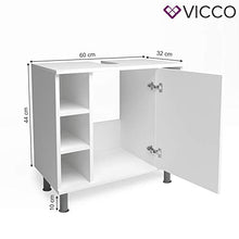 Vicco Mobile sottolavabo Fynn Armadietto per lavandino Bianco