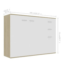 vidaXL Credenza Grigio Cemento 105x30x75 cm in Truciolato