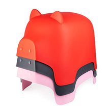 Balvi Sgabello Piggy Colore Rosa A Forma di Maiale. per Interni ed Esterni. Plastica PP