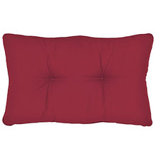 Beautissu Cuscino Lounge da Esterno XLuna - Comoda spalliera 60x40x12cm - per mobili e Arredamento da Giardino - Rosso