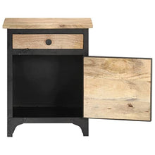 vidaXL Comodino 40x30x50 cm in Legno Massello di Mango