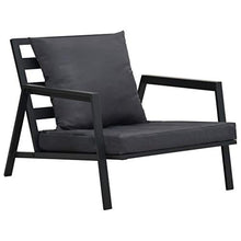 vidaXL Set Divani da Giardino 5 pz con Cuscini Alluminio Grigio Scuro