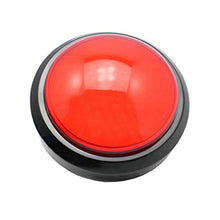 TOYANDONA Gioco Risposta Cicalino Risponditore Elettronico Giocattolo Risponditore Digitale Grandi Pulsanti con Lampada Senza Batteria (Rosso)