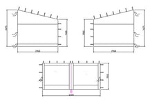 QUICK STAR 3 pareti Laterali per Tenda da Parete pergola 3x4m Antracite
