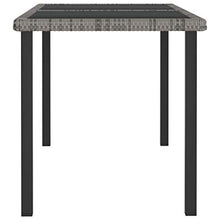 FAMIROSA Set da Pranzo da Giardino 7 pz in Polyrattan Grigio-5702