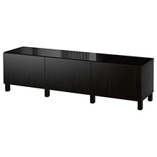 BESTÅ combinazione di cassetti 180x40x48 cm Lappviken nero-marrone