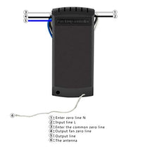 Fgyhty Universale Ventilatore a soffitto Lampada Telecomando Kit Timing Control Switch Wireless Receiver Adjusted velocità del Vento trasmettitore