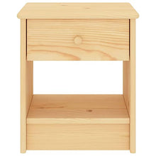 vidaXL Comodino Legno Chiaro 35x30x40 cm in Legno Massello di Pino