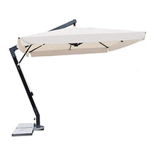 Bauer Ombrellone Decentrato da Giardino in Alluminio 3x4m Maxima Alu Ecrù