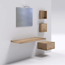 OGOMONDO Mensolone in laminato sospeso per lavabi da appoggio arredo bagno MADE IN ITALY