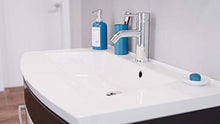 Set di mobili da bagno Malema bianco antracite con frontale arrotondato a 3 pz.