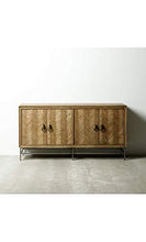 DenZZO - Cassettiera in legno di Mindi naturale, manici originali Cosy