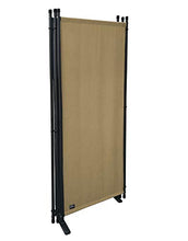 QUICK STAR Paravento da Giardino 170 x 165 cm 3 parti pieghevole Divisorio in Tessuto Protezione della Privacy Beige