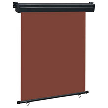vidaXL - Tenda da sole laterale per balcone, 140 × 250 cm, colore: Marrone