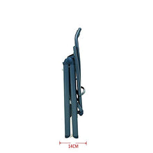 Chicreat Korfu - Sedia pieghevole in alluminio, 67 x 59 x 114 cm, colore: Nero