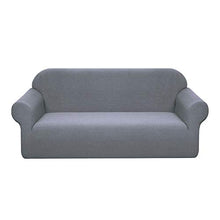 Granbest - Copridivano impermeabile a 2 posti per divano estensibile Jacquard per soggiorno (2 posti, grigio chiaro)