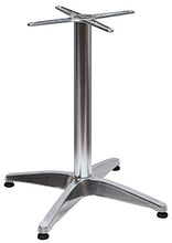 Base per Tavolo da Giardino con Piede a 4 Razze in Alluminio Silver