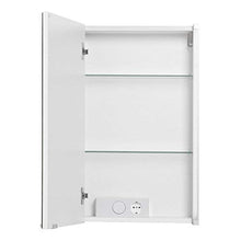 FACKELMANN Armadio, Armadietto con Specchio a LED, Colore Bianco, Argento, Breite 42,5 cm