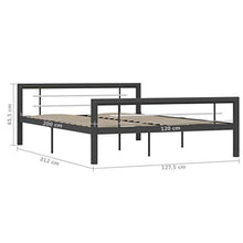 SKM Giroletto Grigio e Bianco in Metallo 160x200 cm