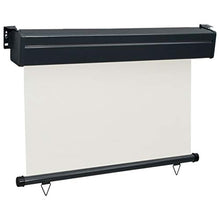 vidaXL Tenda da sole laterale per balcone, 80 × 250 cm, bianco crema