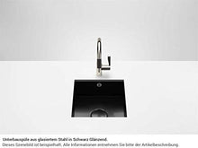 Dornbracht 38400002 - Lavabo da cucina in acciaio smaltato, colore: Nero lucido
