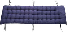 Goodquan Cuscino per sedia a sdraio in morbido cotone per esterni, schienale alto, comodo cuscino per schienale, antiscivolo, lavabile, facile da pulire (blu, 48 x 155 cm)