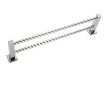 XIAJIA - Portasciugamani a barra doppia da 60 cm, in acciaio inox 304, impermeabile, con trattamento di lucidatura