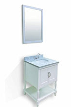 Rubeza 600 mm Dahlia bagno Vanity con top in marmo di Carrara