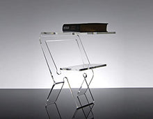 Slato Comodino da Notte dal Design Moderno in plexiglass Trasparente Oniro (32 × 27 × h44 cm)