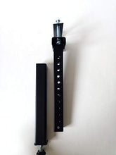 Piede per letto centrale e rinforzo, altezza da 20 a 32 cm, colore nero (PLC200N)