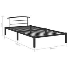 SKM Giroletto Nero in Metallo 100x200 cm (12.9kg)