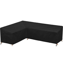 Coperture per Angolari Arredo Giardino 210d Oxford, Telone Impermeabile per Telo Copri Divano A Forma L, Esterno Mobili da Giardino Coperture Antipolvere,286x222cmx82cm(112 * 87in*31in)